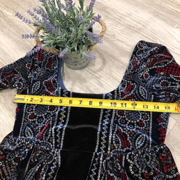 Free People Oh-So Easy Velvet  Babydoll Dress XS - Picture 4 of 8